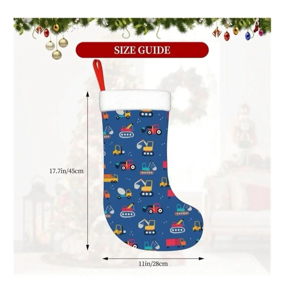 Brand New Working Cane Truck‎ Tractor Machinery Christmas Stocking